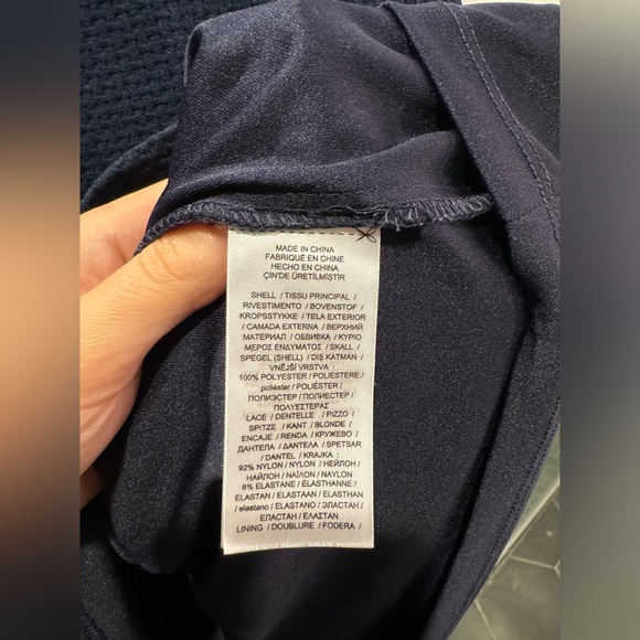 Lauren Ralph Lauren Navy Midi Dress 0 - Picture 5 of 6